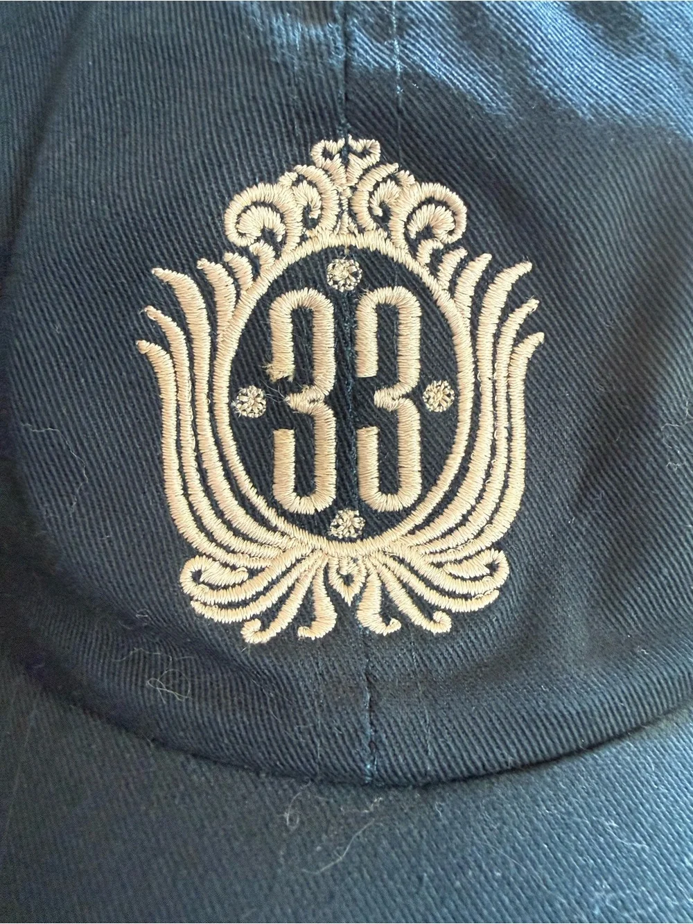 Disney Navy Blue Baseball Cap w/ Club ‘33' Crest RARE from Witch’s Estate Sale